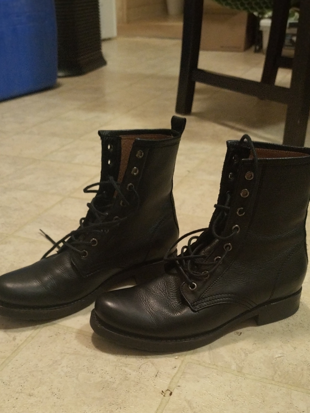 Frye Black Combat Boots - Picture 3 of 7